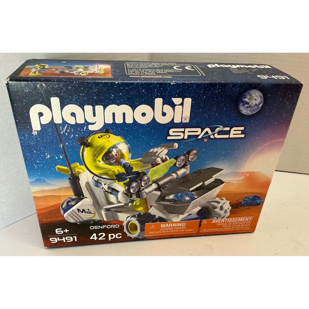 Playmobil‎ Space Mars Rover 9491 Astronaut Figure 42 pc Building Set NWT